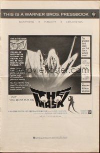 8k613 MASK pressbook '61 you won't believe the hypnotic evil of Magic Mystic Mask!