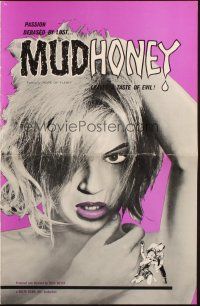 8k632 MUDHONEY pressbook '65 Russ Meyer, trampy Lorna Maitland in a film of ribaldry & violence!