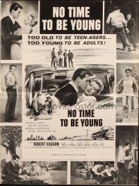 8k650 NO TIME TO BE YOUNG pressbook '57 Robert Vaughn, too old to be teens, too young to be adults!