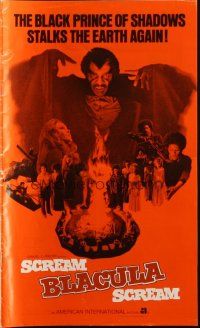 8k709 SCREAM BLACULA SCREAM pressbook '73 black vampire William Marshall & Pam Grier!