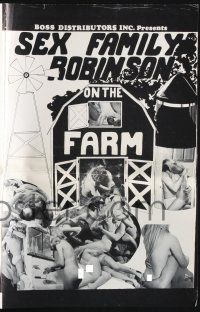 8k718 SEX FAMILY ROBINSON ON THE FARM pressbook '69 America's most intimate folks!