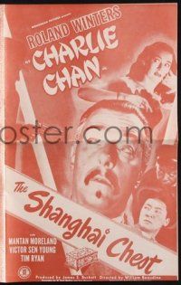 8k725 SHANGHAI CHEST pressbook '48 Roland Winters as Charlie Chan, Mantan Moreland, Sen Yung