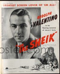 8k728 SHEIK pressbook R38 great images of Rudolph Valentino & Agnes Ayres, romantic classic!