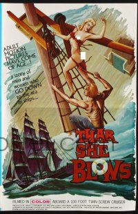 8k779 THAR SHE BLOWS pressbook '69 a story of men and women who GO DOWN to the sea in ships!