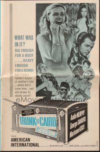 8k803 TRUNK TO CAIRO pressbook '66 it was big enough for a body & heavy enough for a bomb!