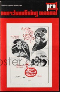 8k841 WITCH WITHOUT A BROOM pressbook '67 Jeffrey Hunter, sexy Maria Perschy, hexy motion picture!
