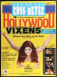 8m815 BEYOND THE VALLEY OF THE DOLLS French 1p R80s Russ Meyer, sexy Edy Williams, Hollywood Vixens