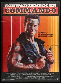 8m835 COMMANDO French 1p '85 Arnold Schwarzenegger is going to make someone pay!