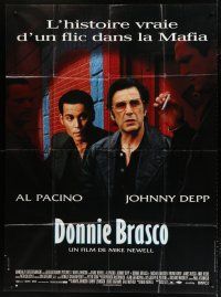 8m840 DONNIE BRASCO French 1p '97 Al Pacino is betrayed by undercover cop Johnny Depp!