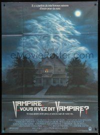 8m851 FRIGHT NIGHT French 1p '85 there are good reasons to be afraid of the dark, cool vampire art!