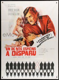8m921 ONE OF OUR SPIES IS MISSING French 1p '66 Robert Vaughn, The Man from UNCLE, sexy Rau art!