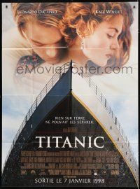 8m978 TITANIC advance French 1p '98 Leonardo DiCaprio, Kate Winslet, directed by James Cameron!