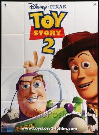 8m980 TOY STORY 2 French 1p '99 Woody & Buzz Lightyear, Disney and Pixar animated sequel!