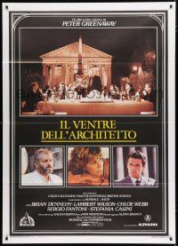 8m558 BELLY OF AN ARCHITECT Italian 1p '87 Peter Greenaway, Brian Dennehy, Chloe Webb, different!