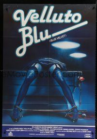 8m563 BLUE VELVET Italian 1p '86 directed by David Lynch, gruesome artwork by Enzo Sciotti!