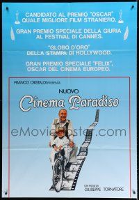8m571 CINEMA PARADISO Italian 1p '89 Nuovo Cinema Paradiso, Giuseppe Tornatore, Philippe Noiret!