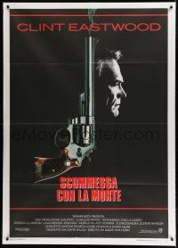 8m579 DEAD POOL Italian 1p '88 Clint Eastwood as tough cop Dirty Harry, cool smoking gun image!