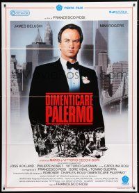 8m586 DIMENTICARE PALERMO Italian 1p '90 art of James Belushi in tuxedo over New York City!