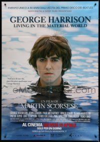 8m592 GEORGE HARRISON LIVING IN THE MATERIAL WORLD advance Italian 1p '11 Martin Scorsese, Beatles!
