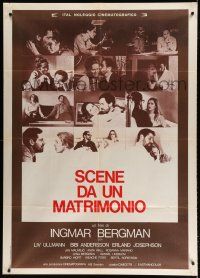 8m660 SCENES FROM A MARRIAGE Italian 1p '75 Ingmar Bergman, Liv Ullmann, great montage!