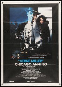 8m683 VERNE MILLER STORY Italian 1p '87 cool montage with Scott Glenn as Chicago mobster assassin!