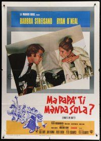 8m686 WHAT'S UP DOC Italian 1p '72 Barbra Streisand, Ryan O'Neal, directed by Peter Bogdanovich!