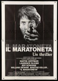 8m740 MARATHON MAN Italian 2p '76 cool image of Dustin Hoffman, John Schlesinger classic thriller!