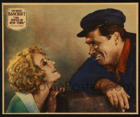 8m011 DOCKS OF NEW YORK jumbo LC '28 Josef von Sternberg, George Bancroft smiling at Betty Compson!