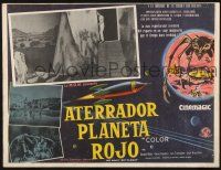 8m496 ANGRY RED PLANET Mexican LC '60 great scene & art of gigantic bat-rat-spider creature!