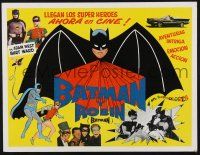 8m499 BATMAN Mexican LC '66 great title card-like image with art & photos!