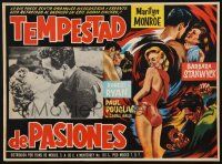 8m503 CLASH BY NIGHT Mexican LC R60s Fritz Lang, Stanwyck, Douglas, Marilyn Monroe in border art!