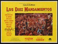 8m536 TEN COMMANDMENTS Mexican LC R60s Charlton Heston holding tablets over massive crowd!