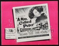 8m092 MAN CALLED PETER pressbook '55 Richard Todd & Jean Peters make your heart sing with joy!