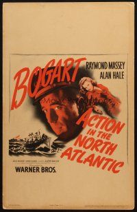 8m128 ACTION IN THE NORTH ATLANTIC WC '43 great close up of Humphrey Bogart + sexy Julie Bishop!