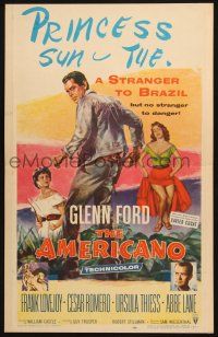 8m142 AMERICANO WC '55 Glenn Ford is a stranger to Brazil but no stranger to danger!