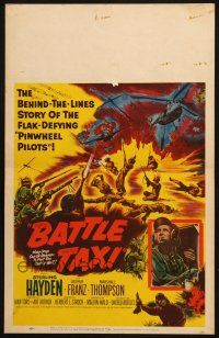 8m161 BATTLE TAXI WC '55 Sterling Hayden, behind-the-lines story of flak-defying pinwheel pilots!