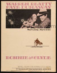 8m173 BONNIE & CLYDE WC '67 Arthur Penn, notorious crime duo Warren Beatty & Faye Dunaway!