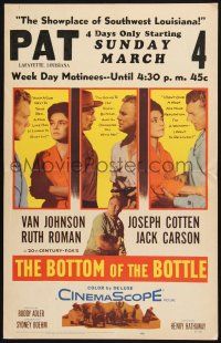 8m176 BOTTOM OF THE BOTTLE WC '56 alcoholic Van Johnson, Joseph Cotten, Ruth Roman, Jack Carson