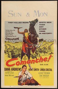 8m191 COMANCHE WC '56 Dana Andrews, Linda Cristal, they killed more white men than any other!