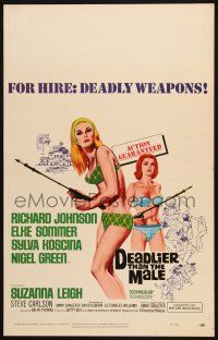 8m203 DEADLIER THAN THE MALE WC '67 sexy Elke Sommer & Sylva Koscina are deadly weapons!