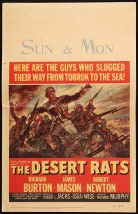 8m204 DESERT RATS WC '53 Richard Burton leads Australian & New Zealand soldiers against Nazis!