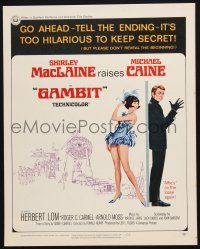 8m232 GAMBIT WC '67 art of sexy Shirley MacLaine & Michael Caine preparing for crime!
