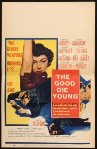 8m244 GOOD DIE YOUNG WC '54 sexy Gloria Grahame has 2 deadly weapons, burning lips & hot lead!