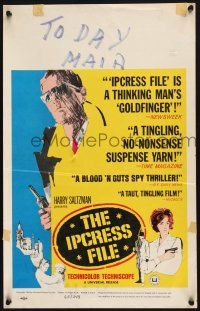 8m287 IPCRESS FILE WC '65 Michael Caine in the spy story of the century!