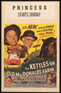 8m293 KETTLES ON OLD MacDONALD'S FARM WC '57 Marjorie Main & Parker Fennelly in the Ozarks!