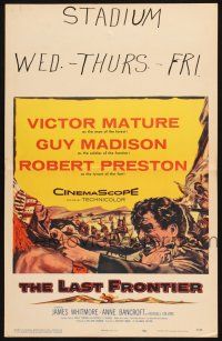 8m300 LAST FRONTIER WC '55 art of man of the forest Victor Mature choking Native American chief!