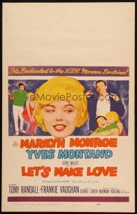 8m306 LET'S MAKE LOVE WC '60 three images of super sexy Marilyn Monroe & Yves Montand!