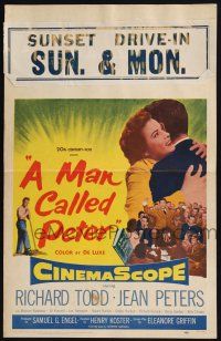 8m325 MAN CALLED PETER WC '55 Richard Todd & Jean Peters make your heart sing with joy!