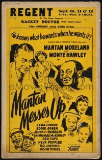 8m329 MANTAN MESSES UP WC '48 Moreland, Monte Hawley, Lena Horne, Toddy Pictures, cool art!