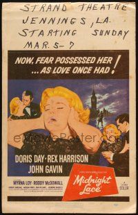 8m336 MIDNIGHT LACE WC '60 Rex Harrison, John Gavin, fear possessed Doris Day as love once had!